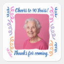 Recherche de vingt quatre autocollants Fête du 90e anniversaire