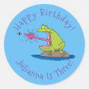 Recherche de grenouille autocollants Illustration