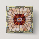 Recherche de verre coloré badges Géométrique