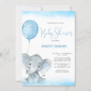 Recherche de éléphant baby shower invitations Bleu