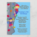 Recherche de wall invitations Escalade