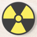 Recherche de symbole radioactif dessous de verres Rayonnement