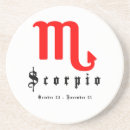 Recherche de scorpion dessous de verres Zodiaque