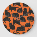 Recherche de chat horloges Dessin animé