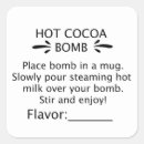 Recherche de bomb autocollants Bombe au chocolat chaud