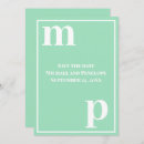 Recherche de vert mer invitations Minimaliste