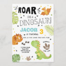 Recherche de roar anniversaire invitations Parti dinosaure