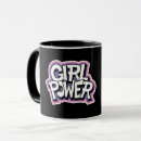Recherche de girl power tasses Typographie