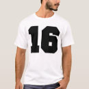 Recherche de numéro 16 tshirts Équipe