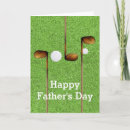 Recherche de golf fête des pères cartes Coloré