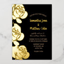 Recherche de black gold floral mariage invitations Typographie
