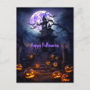 Recherche de maison hantée halloween cartes postales Foncé