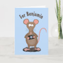 Recherche de rat mignon vœux cartes Illustration