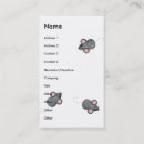 Recherche de animaux familiers drôles cartes visite Souris