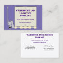 Recherche de logistique cartes visite Entrepôt