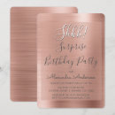 Recherche de rose gold surprise anniversaire invitations Fête d'anniversaire