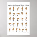 Recherche de alphabet de langue des signes posters Asl