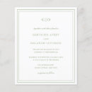 Recherche de sage green mariage invitations De