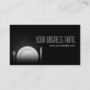 Recherche de diner cartes visite Chef