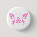 Recherche de cancer du sein rose badges Papillon