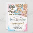 Recherche de teddy bear gender reveal invitations Rose et bleu