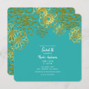 Recherche de mandala floral invitations Turquoise