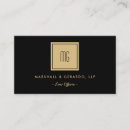 Recherche de professionnel du droit cartes visite Monogramme