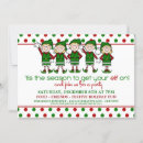 Recherche de elves noël invitations Mignon