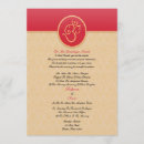 Recherche de style indien invitations Rouge