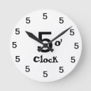 Recherche de cinq heures horloges Humour