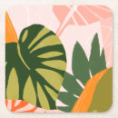 Recherche de jungle dessous de verres Aquarelle