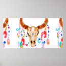 Recherche de crâne de vache posters Bohème