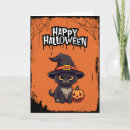 Recherche de cat lantern vœux cartes Chat noir