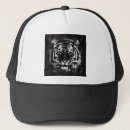 Recherche de tigre de casquettes Noir