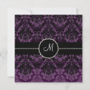 Recherche de damassé invitations Violet