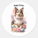 Recherche de oeufs de lapin autocollants Panier