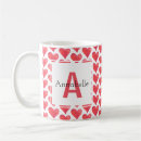 Recherche de coeur rouge tasses Motif de coeur