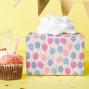 Recherche de ballons colorés papier cadeau Bleu