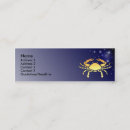 Recherche de symbole zodiaque cartes visite Cancer