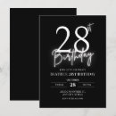 Recherche de verticales 11x16 anniversaire invitations Noir