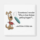 Recherche de frisbee magnets Chien