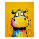 Recherche de hippopotames posters Dessin animé