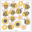 Zoek naar gele bloemen stickers Bijen