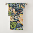 Recherche de vintage floral bain serviettes William morris