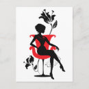 Recherche de dessin femme cartes postales Fleur