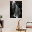 Recherche de cascade noire posters Noir et blanc