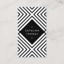 Recherche de géométrique noir et blanc cartes visite Unique