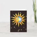 Recherche de soleil lune vœux cartes De vœux céleste