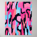 Recherche de motif abstrait coloré posters Contemporain