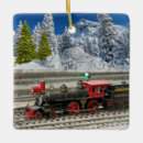 Recherche de train vintage ornements Hiver